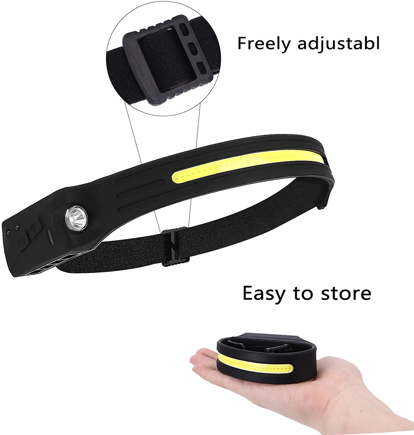Buy LED Headlamp, 2 Pcs USB Rechargeable Headlamp with All Perspectives  Induction 230° Illumination, 5 Modes Motion Sensor Headlamp Flashlight,  Outdoor Waterproof Headlight for Running, Fishing, Camping Online in  Indonesia. B097RBDD11