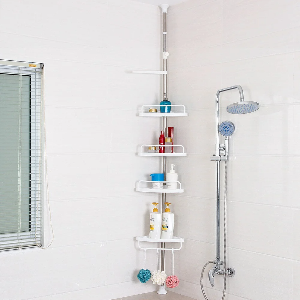 Многоместная Угловая Полка для Ванной Multi Corner Shelf 4 Уровня  Пластиковых Полок для Ванной! Акция — в Категории 