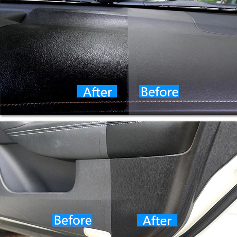 Car Interior Wax Polishing Table Dash Board Waxing Water based Leather  Chair Moisturizing Coating Renovation Cockpit Care 120ml|Paint Cleaner| -  AliExpress